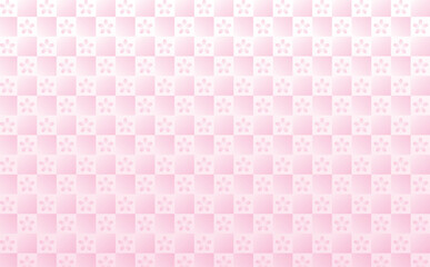 春の和風の桜の花びらのパターン和柄背景_バックグラウンド素材