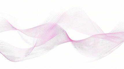 An eye - catching abstract pink line background, composed of flowing and curving lines that create a sense of movement and softness. Ideal for adding a touch of elegance and charm to various designs