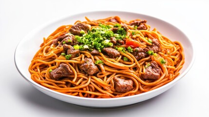 Delicious Stir-Fried Noodles with Beef and Fresh Vegetables