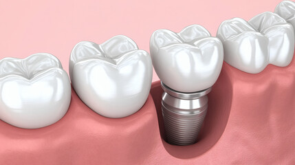 Dental implants and healthy teeth are essential for oral health
