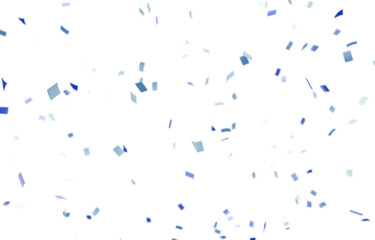 背景素材_紙吹雪_青