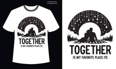 Valentine day t-shirt design