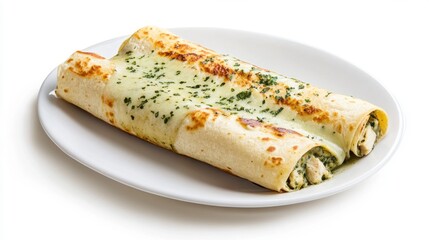 Delicious Spinach and Cheese Enchiladas with Melted Cheese Sauce