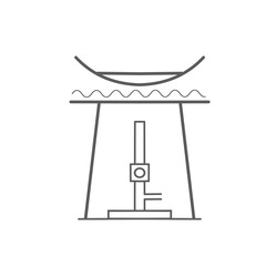 chemistry laboratory equipment of Bunsen burner with a evaporating dish