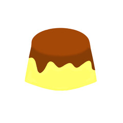 A piece of Japanese pudding 
