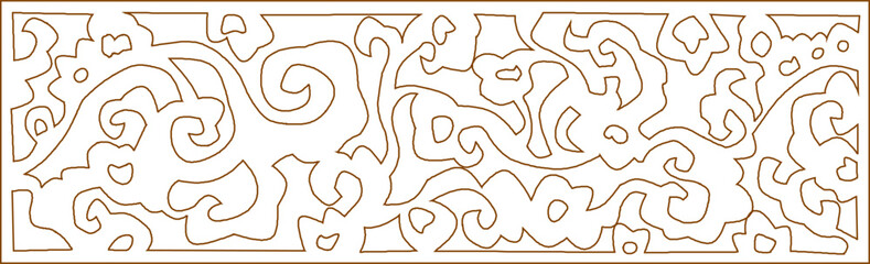sketch vector illustration silhouette design ornament decoration abstract modern classic vintage ethnic