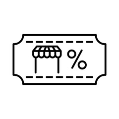 Voucher shopping icon