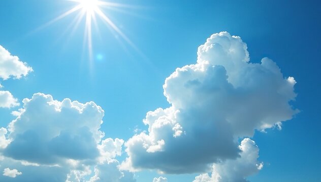 Feuchtigkeit und Wolkenstrahlen auf blauem Hintergrund, chemie, natur, luft
