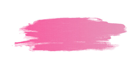 Gradation pink paint, artistic dry brush strokes. Watercolor acrylic hand for print, web design, poster, banner, banner etc. Isolated on transparent background.