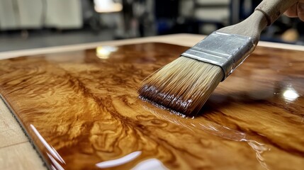 Stunning Wood Finish with Resin Coating