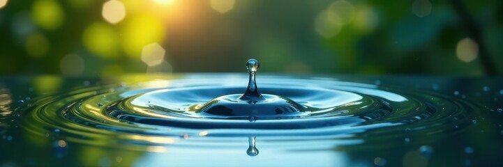 A single waterdrop falls from a windowpane, forming a circular path on the glass , Falling Drop, Physics, Liquid Movement