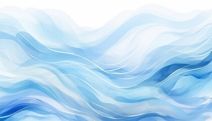 Fototapeta premium abstract blue wave background