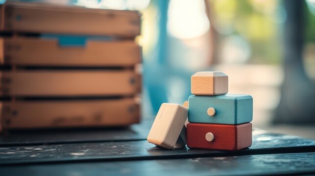Vintage travel suitcases and books in a nostalgic outdoor setup