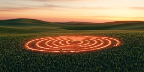 Neon Sensor Grid on Cropland Tech-Driven Data Visualization for Precision Agriculture - Enhancing Sustainable Farming with Real-Time Analytic Interfaces