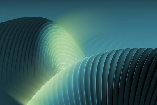 Layered curves create a mesmerizing wave-like visual in an abstract design