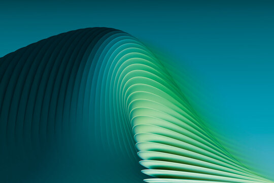 Abstract flowing curves creating mesmerizing wave-like shapes