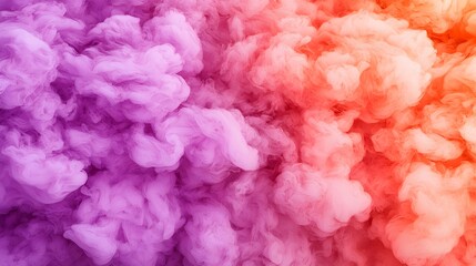 Fototapeta premium Colorful Smoke Background in Purple and Orange Hues for Design