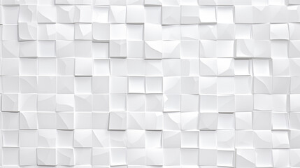 White tile mosaic background.