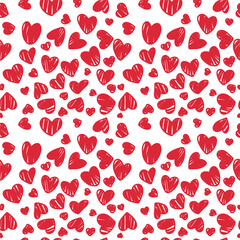 seamless pattern with hearts.
