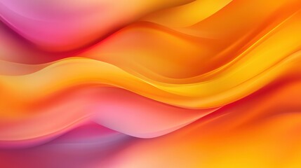 Fototapeta premium A cheerful bright yellow and orange gradient with glowing particle effects, radiating positivity