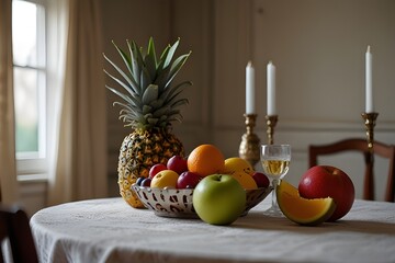 still life with fruits