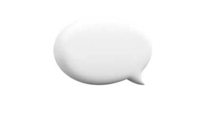 Text box, speech bubble on transparent background 