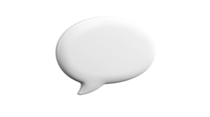 Text box, speech bubble on transparent background 