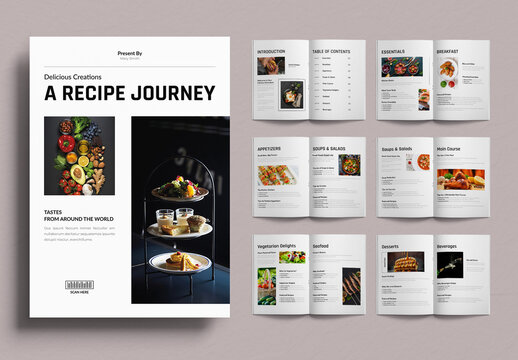 Recipe Book Template Layout