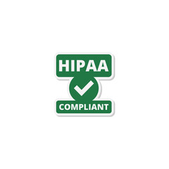 HIPAA stickers icon isolated on transparent background