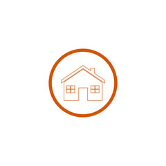 Home house icon isolated on transparent background