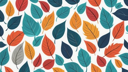 Multicolored leaves, plant theme
