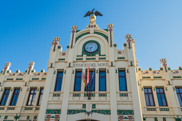 VALENCIA, SPAIN The North Station, built in 1852 in Valencian