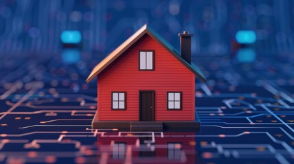 Smart home innovation revolutionizing living spaces with technology digital environment modern design conceptual view