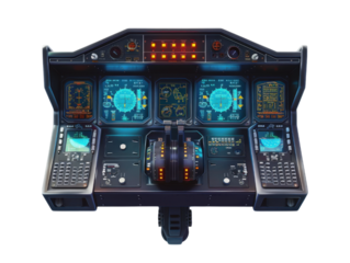 Futuristic Aircraft Cockpit Design