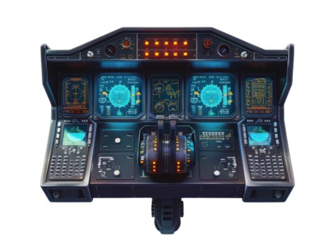Futuristic Aircraft Cockpit Design