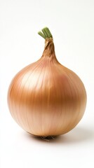 Fototapeta premium Close-up of a Fresh, Golden Onion - A Culinary Delight for Healthy Eating
