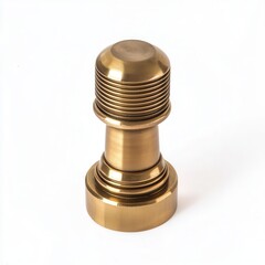 Brass furniture finial, studio shot, white background, design element