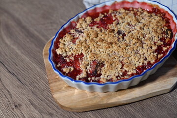 A rustic and comforting treat, perfect for showcasing home baking.