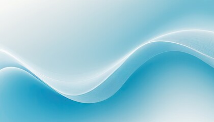 Fototapeta premium Free photo ombre blue curve on a light blue background vector 5
