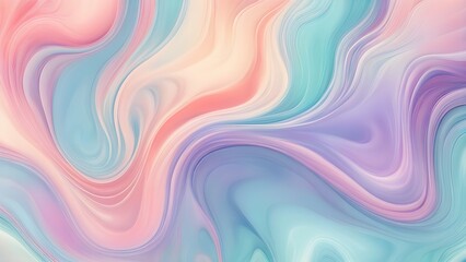 Obraz premium Abstract pastel-colored marble texture with flowing, swirling lines in shades of pink, blue, and purple.