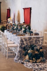 Obraz premium mariage décoration inspiration château