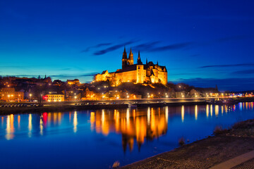 
Meissen at night - city lights - Germany - Saxony