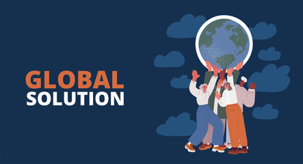 Cartoon vector illustration of a hand holding a phone with a notification bell icon on the screen, symbolizing alert and communication