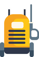 Pressure washer cleaning machine using water jet for cleaning dirty surfaces with high pressure