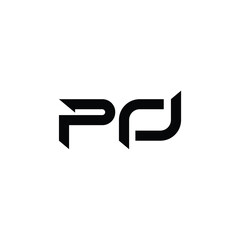 PO monogram logo design letter text name symbol monochrome logotype alphabet character simple logo