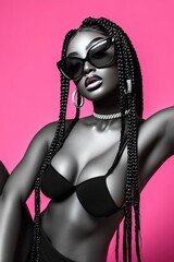 diva rapper - contemporary 2025 female hip-hop emcee on stage to perform and entertain with a lifestyle brand and creative prowess