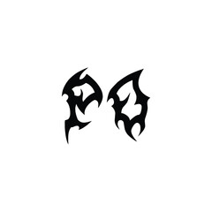 PO monogram logo design letter text name symbol monochrome logotype alphabet character simple logo