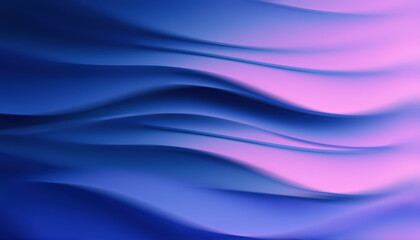 Calm Abstract Waves in Soothing Blue and Pink Tones