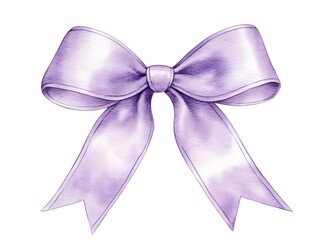 purple bow isolated on white background