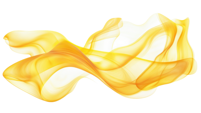 Paint yellow splash on transparent background